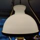 19th century white opaline pendant light