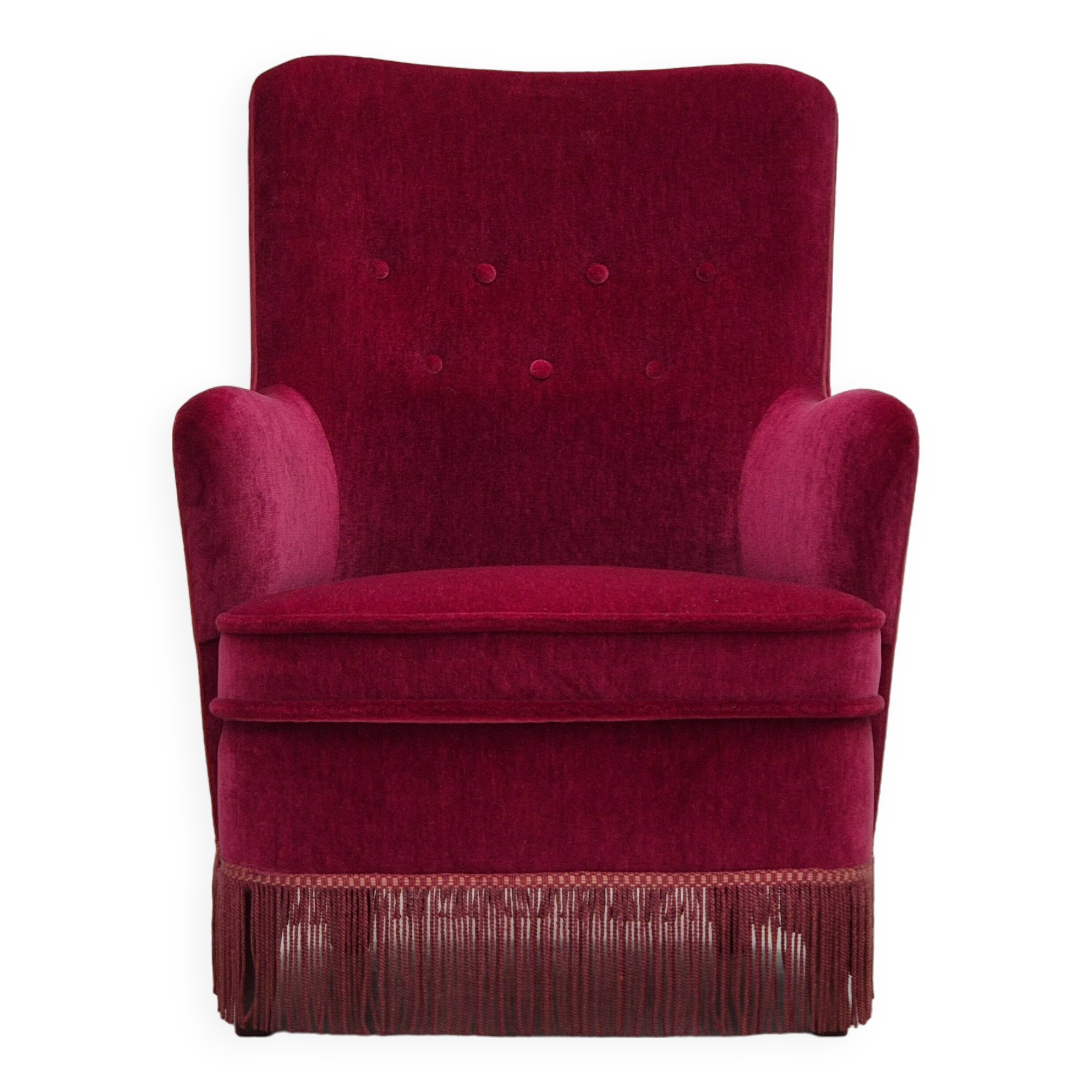 1970s, Danish easy chair, original very good condition, furniture velour.