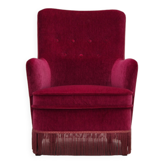 1970s, Danish easy chair, original very good condition, furniture velour.