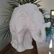 Elephant vase / cache pot in white ceramic