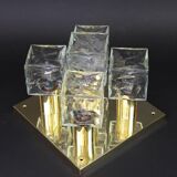 Large frosted glass ceiling light by Murano, Kalmar, Austria, 1960s.