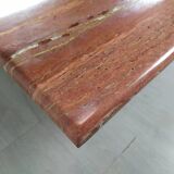 Travertine coffee table red design