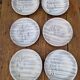 Set of 6 deep plates Niderviller Model Kitten