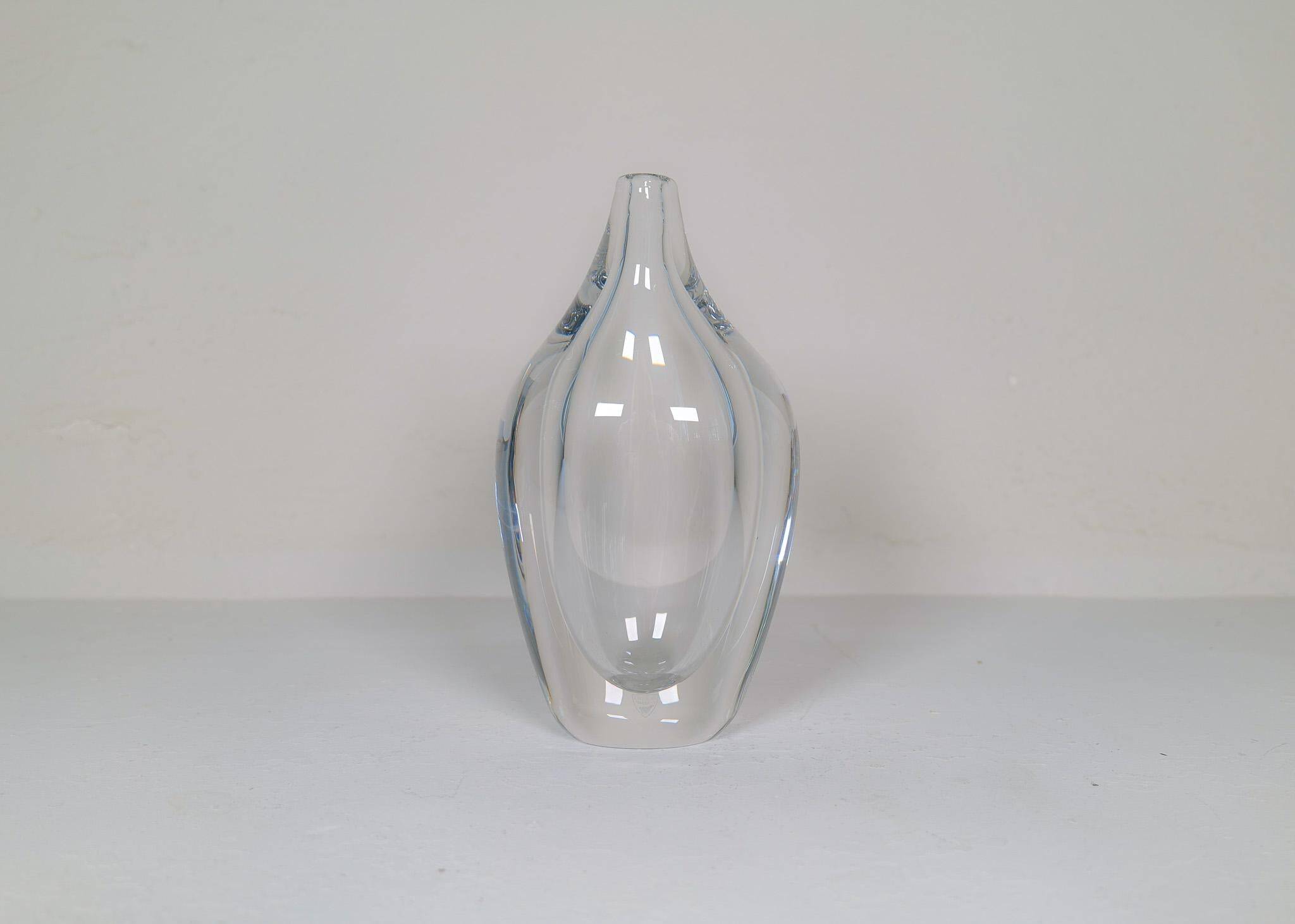 Modern Scandinavian glass vases Orrefors Erika Lagerbielke, Sweden