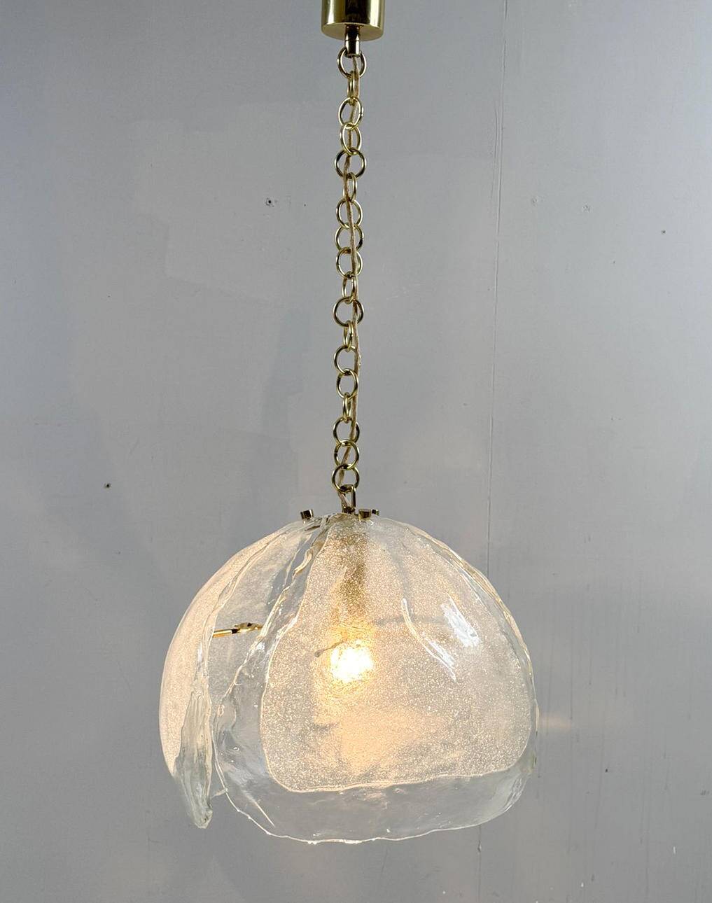 Kaiser Leuchten. Ceiling lamp/pendant lamp, Murano glass, Germany, 1960s.
