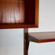 Wall system teak Cadovius storefront and shelves