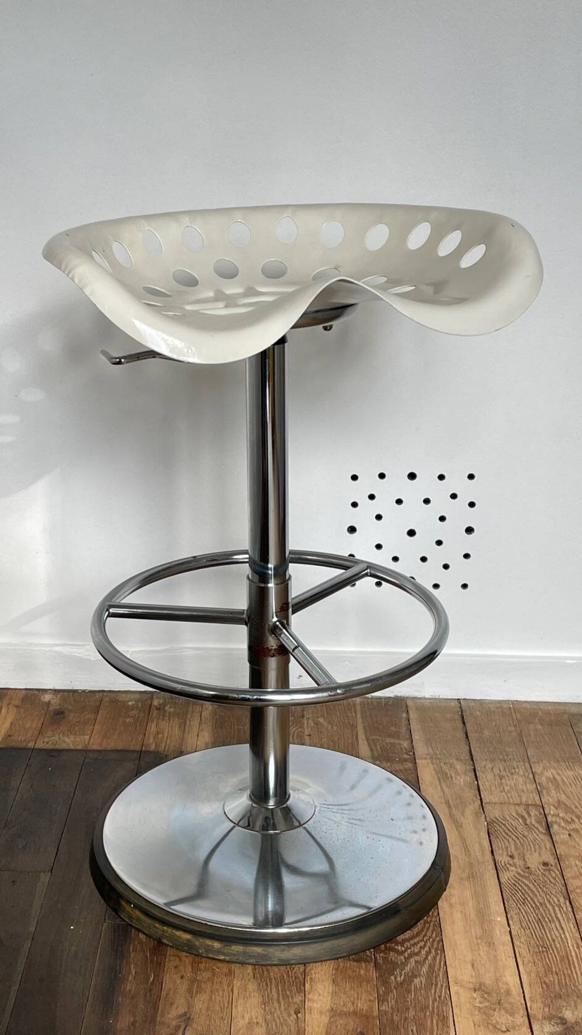 Tabouret haut mirima vintage assise tracteur