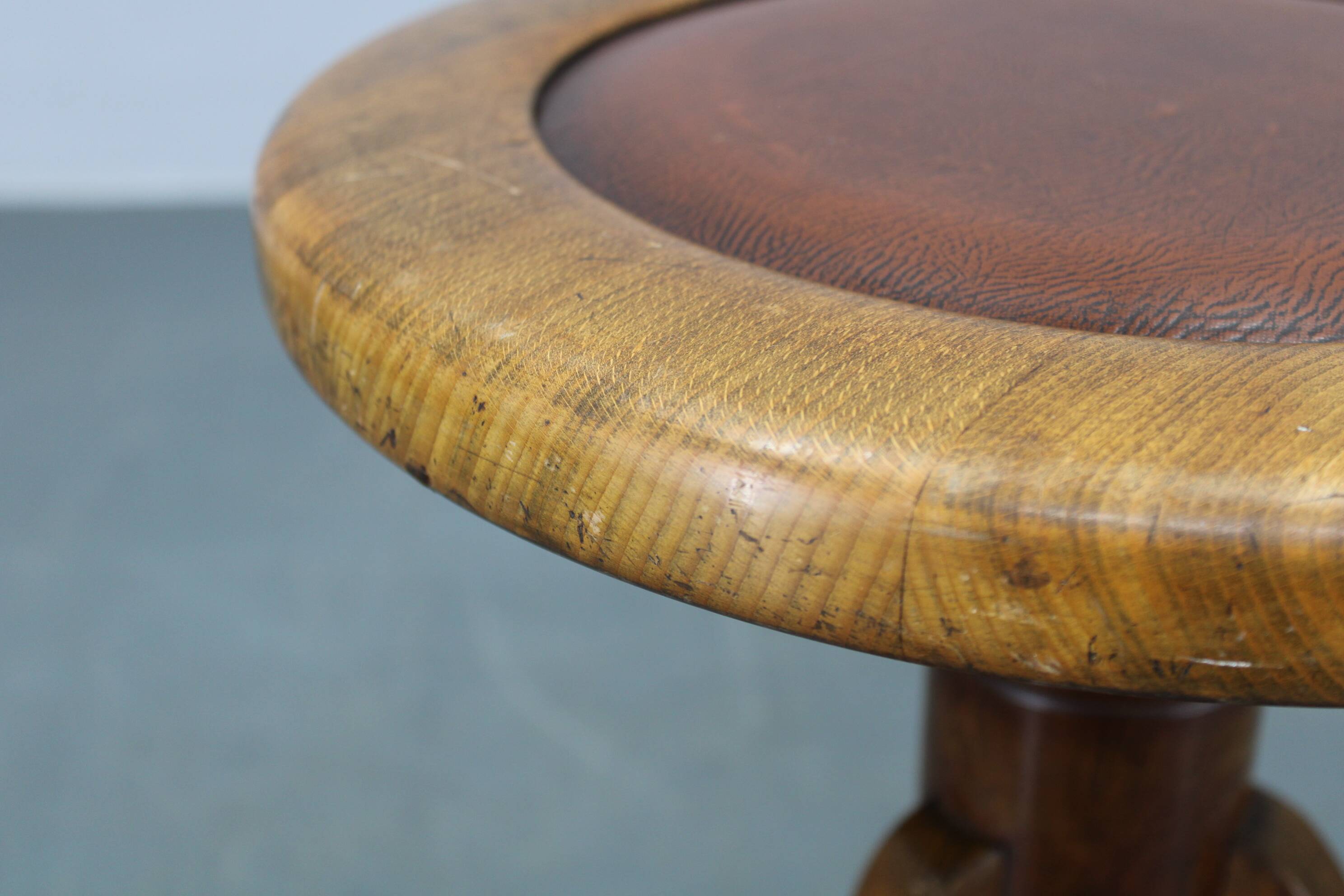 1950s Piano Bentwood Beech Stool, Czechoslovakia