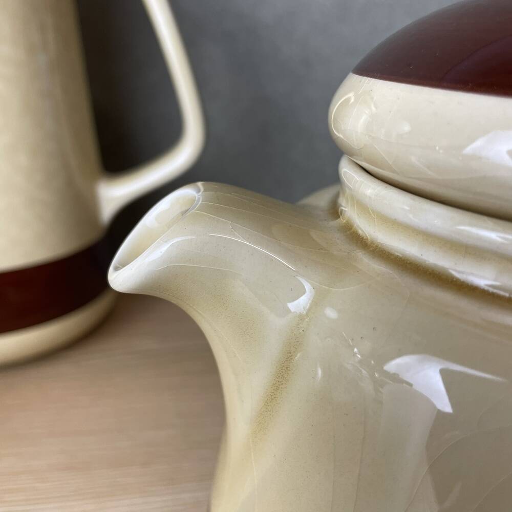 3 Portuguese Mic Century Modern coffee team pots