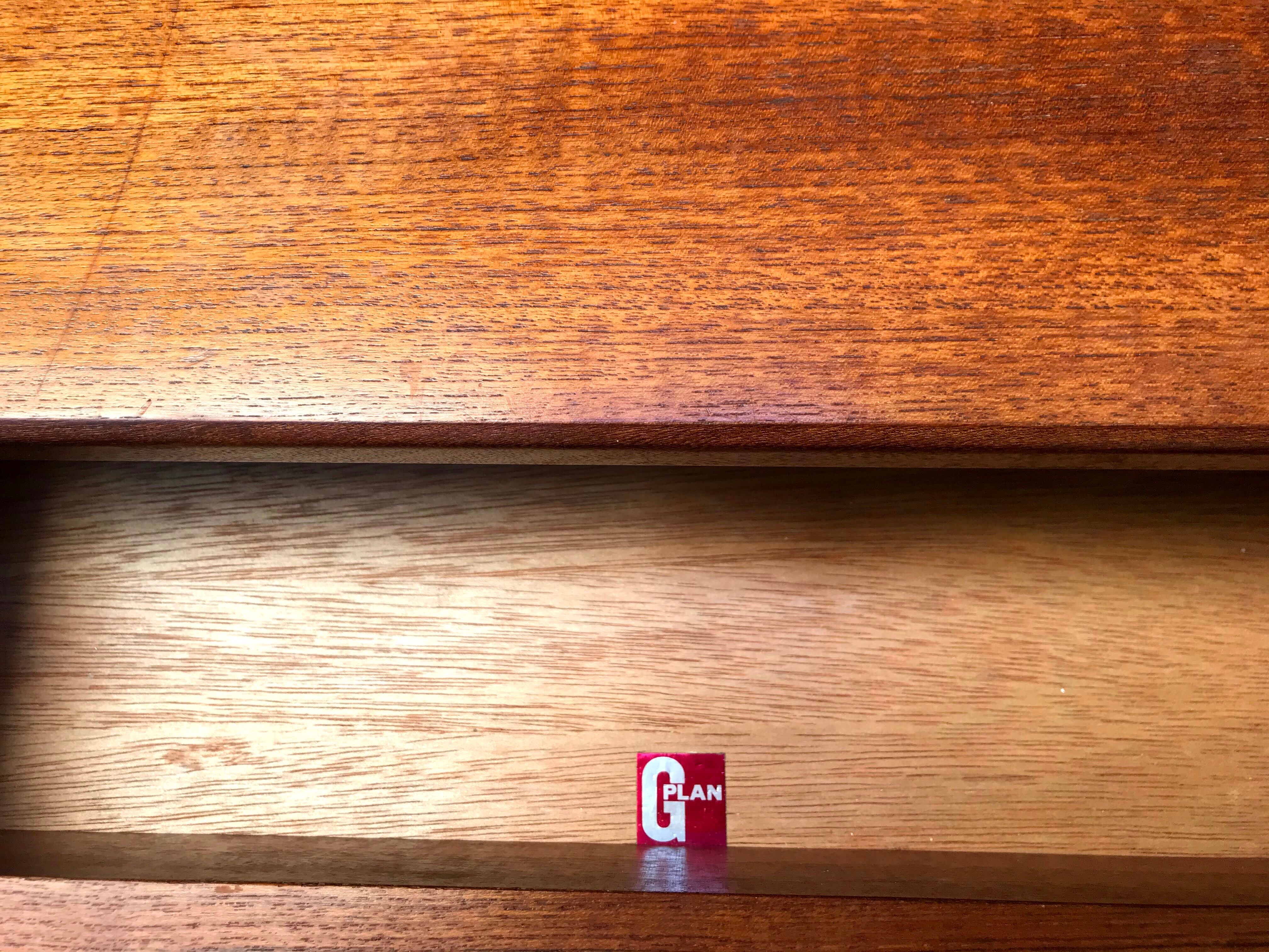 Pair of GPlan night tables in teak 60s