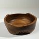 Large carved wooden bowl – French folk art, 1960s