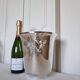Elegant 1960s Art Deco silver-plated champagne bucket