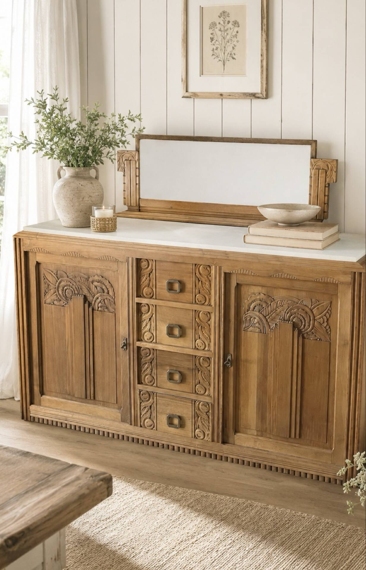 Enfilade art déco avec miroir