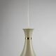 Light Grey Metal Pendant Lamp – Diabolo Shape, Scandinavia, 1960s