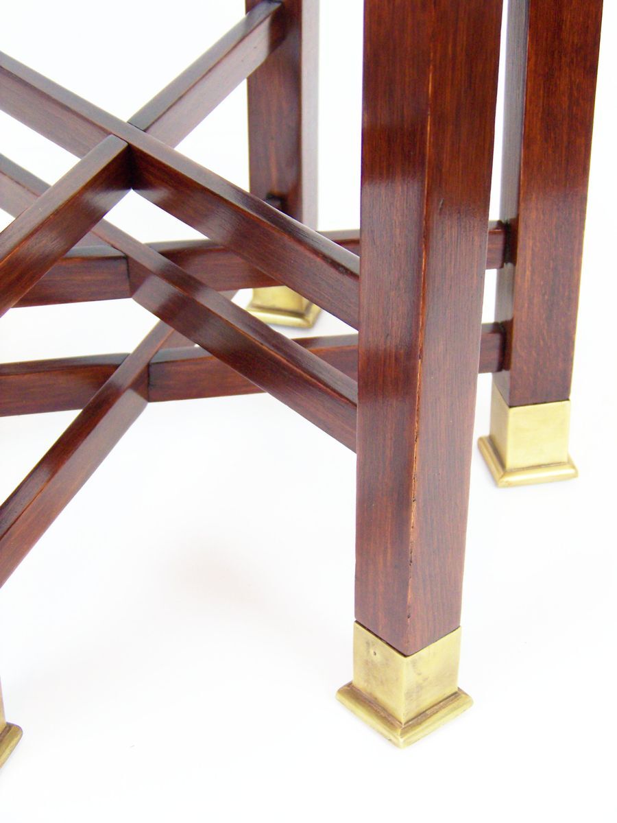 Tabouret secession viennoise avec six pieds 1910s
