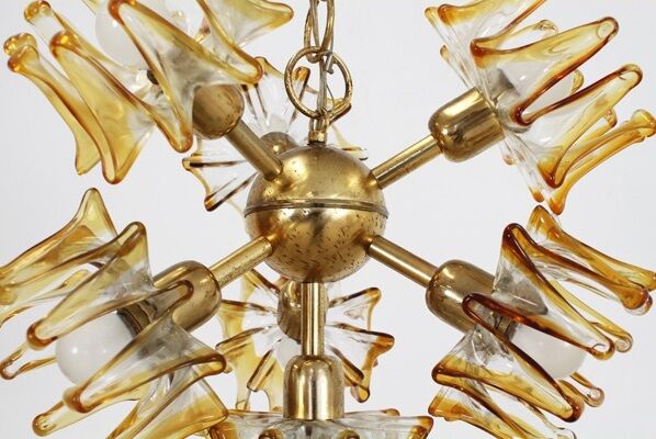 Murano glass pendant lamp from AV Mazzega 1950s