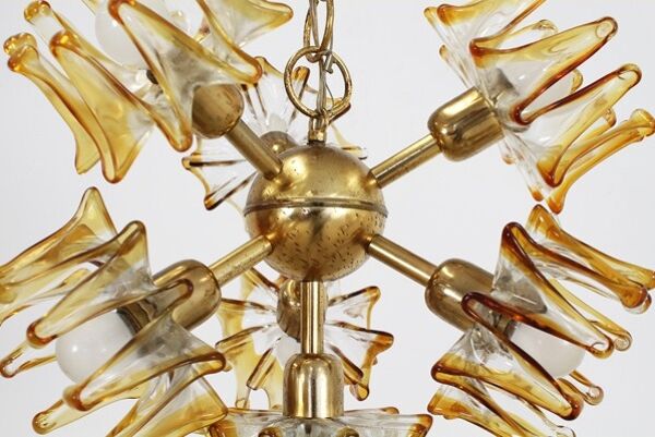 Murano glass pendant lamp from AV Mazzega 1950s
