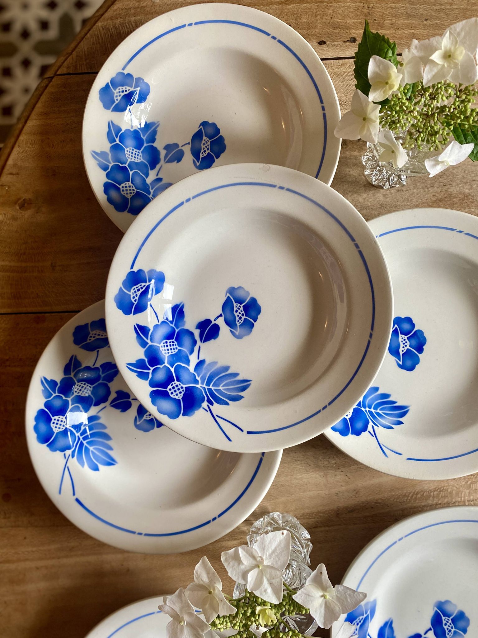 Set of 6 vintage soup plates model Edmond de Saint Amand - Moulin des Loups