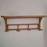 Raw wood locker room from the 1950s