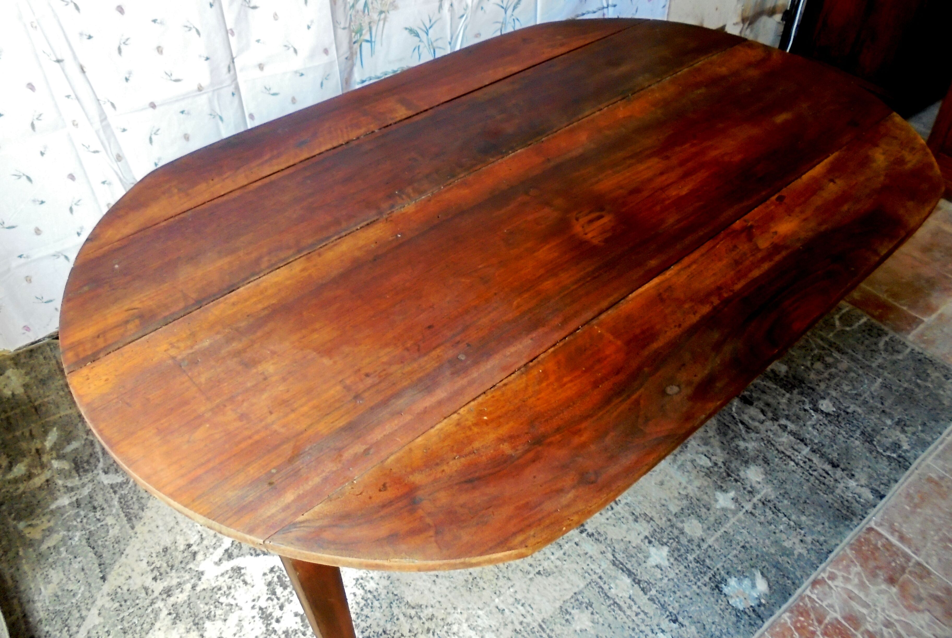 Solid elm table