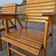 Set of 4 vintage folding armchairs