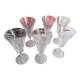 6 crystal champagne flutes