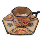 Henriot Quimper breakfast cup, 1920/30