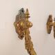 Paire d'appliques en laiton style Louis XVI