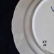 Old flat plate faience henriot quimper basket of flowers decor