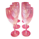 Serie de 6 verres a pied