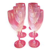Set of 6 stemmed glasses