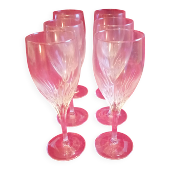 Set of 6 stemmed glasses