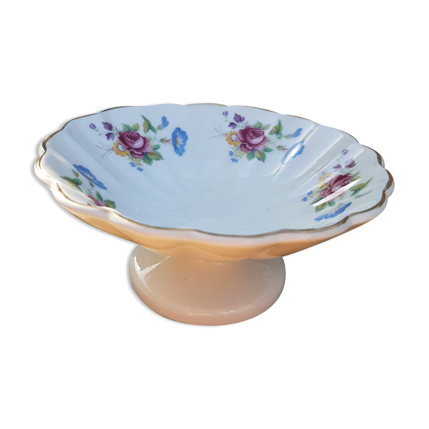 Cup on English porcelain stand