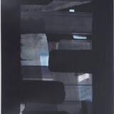 Pierre SOULAGES: Gouache on paper 1973 - Original signed poster