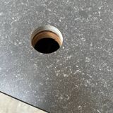 Huge bar counter covered in blue stone