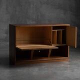 Modernist slatted credenza, Italy, 1960s