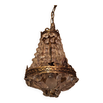 Small chandelier with tassel (60cm) brass