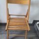 Wooden folding chair
