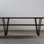 Vintage coffee table, Danish Design with V-Shaped Legs, Kurt Østervig 1950s