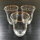 Lot 3 verres étoiles dorées