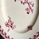 Gien oval dish in pink ironstone, "Chardons" service
