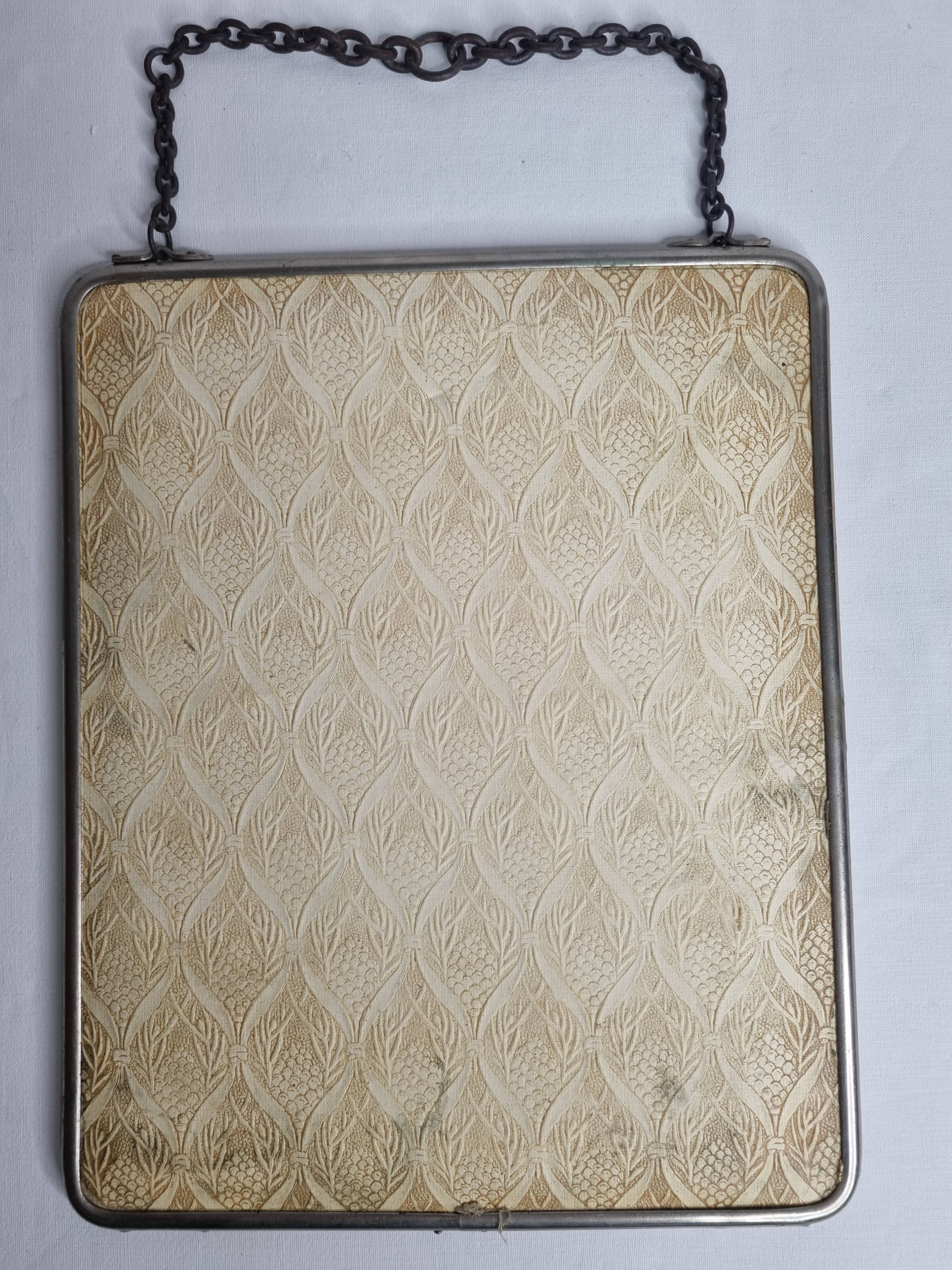 Miroir de barbier vintage à suspendre ou à poser 25x30cm