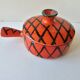 Red ceramic saucepan Terfeu Vallauris 5060 (capron, picault...)
