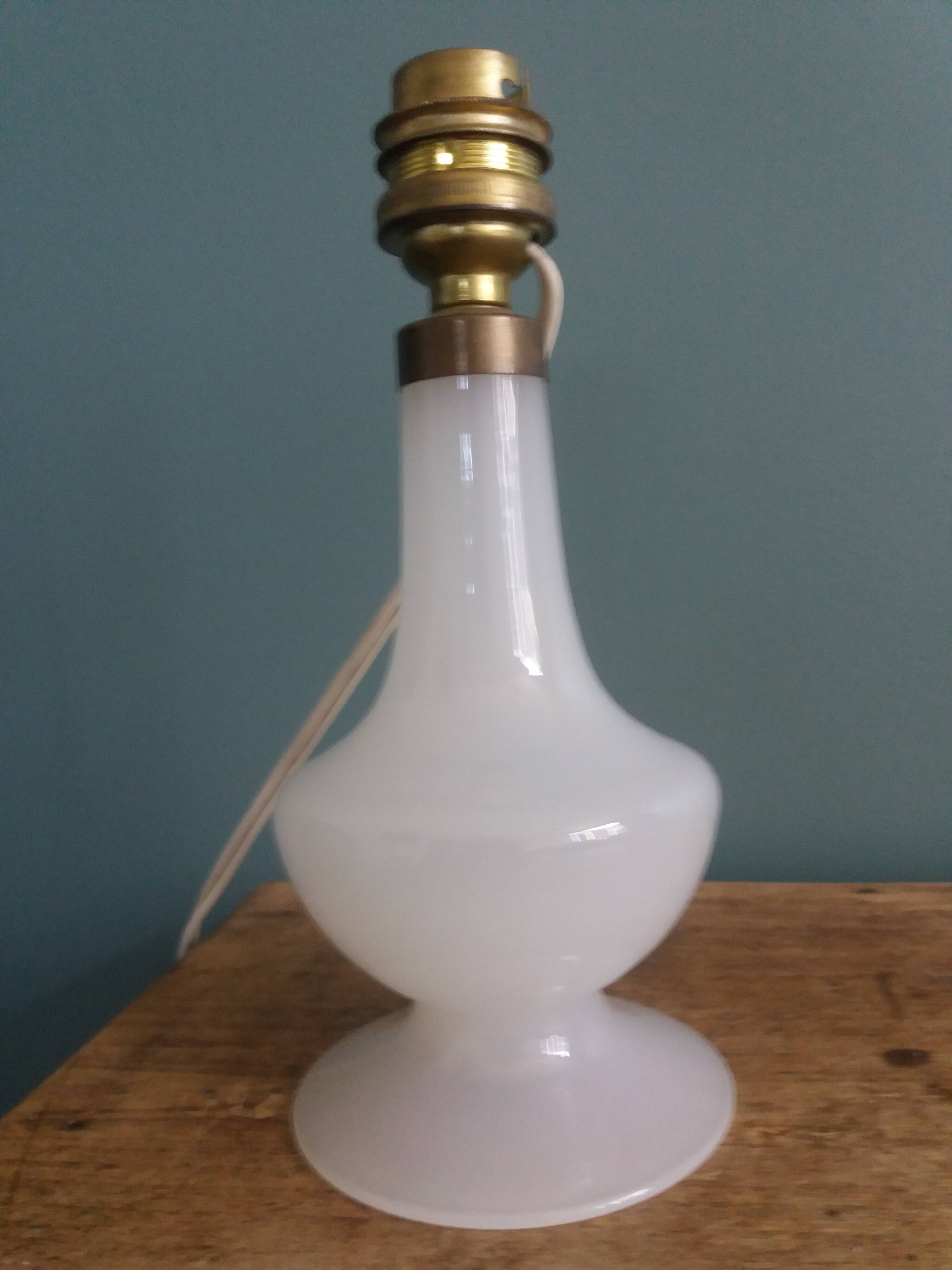 Opaline glass floor lamp