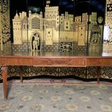 Louis XVI style flat desk in mahogany
