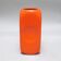 Orange rectangular vase Parravicini 1970s