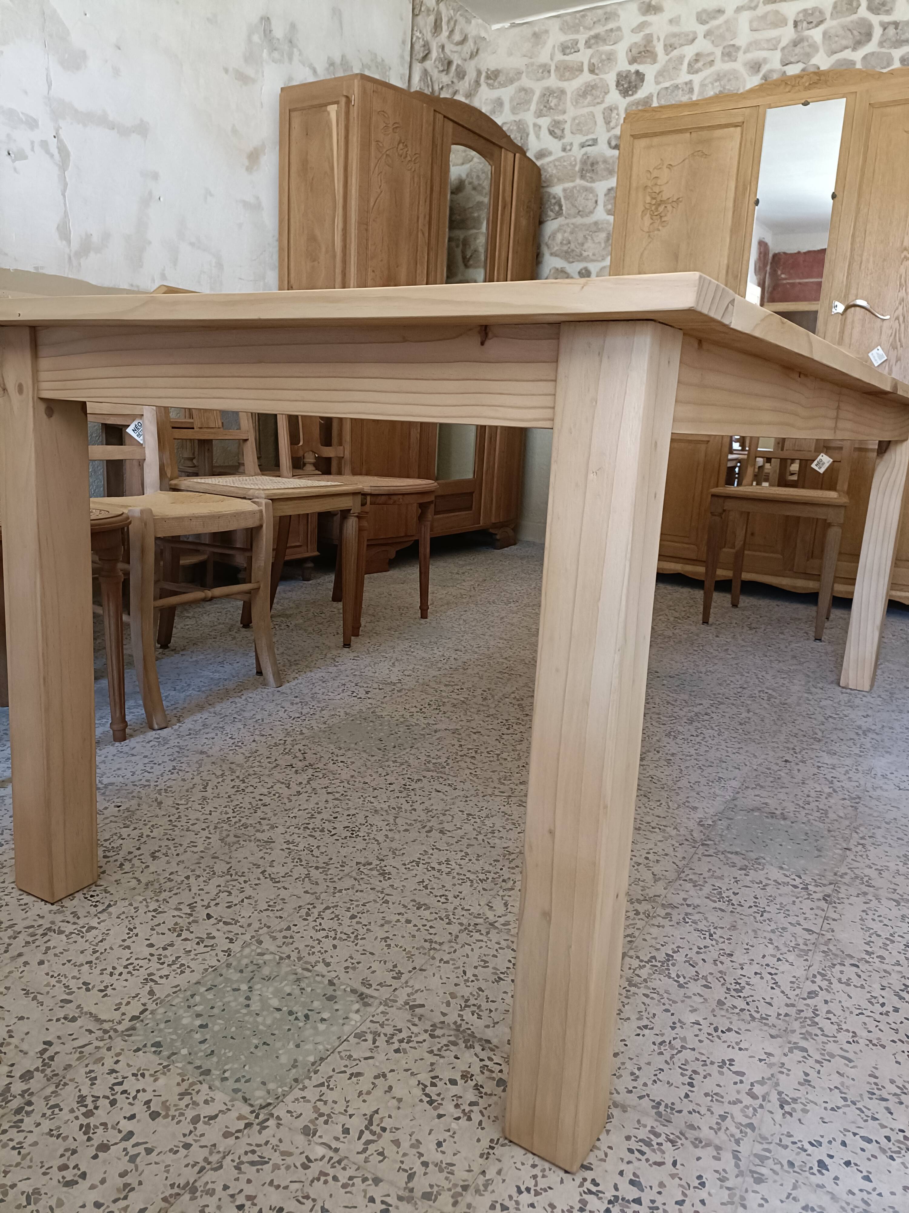 Renovated rectangular dining table
