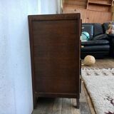 Commode chiffonnier semainier vintage 1950/1960 - rétro - 4 tiroirs - pieds compas - chêne