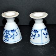 Set of 2 vintage coquetiers in white porcelain Copenhagen style