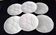 6 oyster plates in Limoges porcelain